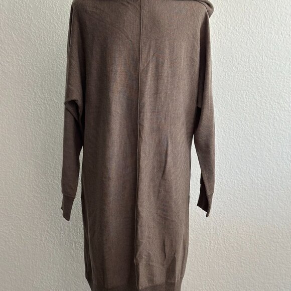 Tahari 100% Extrafine Merino Wool Cowl Neck Sweater Dress Size: Large - Picture 6 of 9